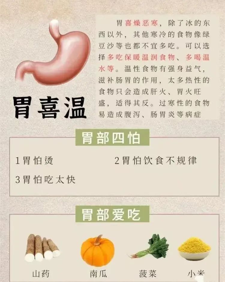 读懂人体8大器官的“喜与恶”，养出健康好身体